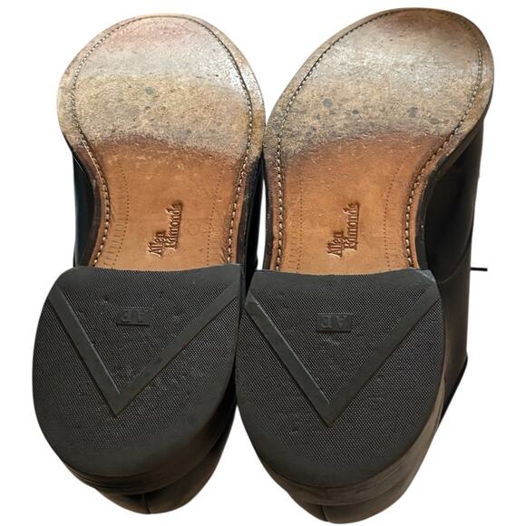 Allen Edmonds Mens Fairgate Oxford Dress Shoes Black Cap Toe Lace Up 9.5 D - Picture 6 of 9